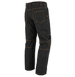 Milwaukee Leather Men's Armored Classic Fit Black Denim Motorcycle Racing Style Pants - MDM5016