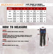 Milwaukee Leather Women's Black Braided Leather Motorcycle Chaps w/ Stretch Panels, Adjustable Fit - LKL16700