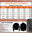 Milwaukee Leather LKL27000 Women’s Vented Premium Black Leather Jacket with Silver Trim