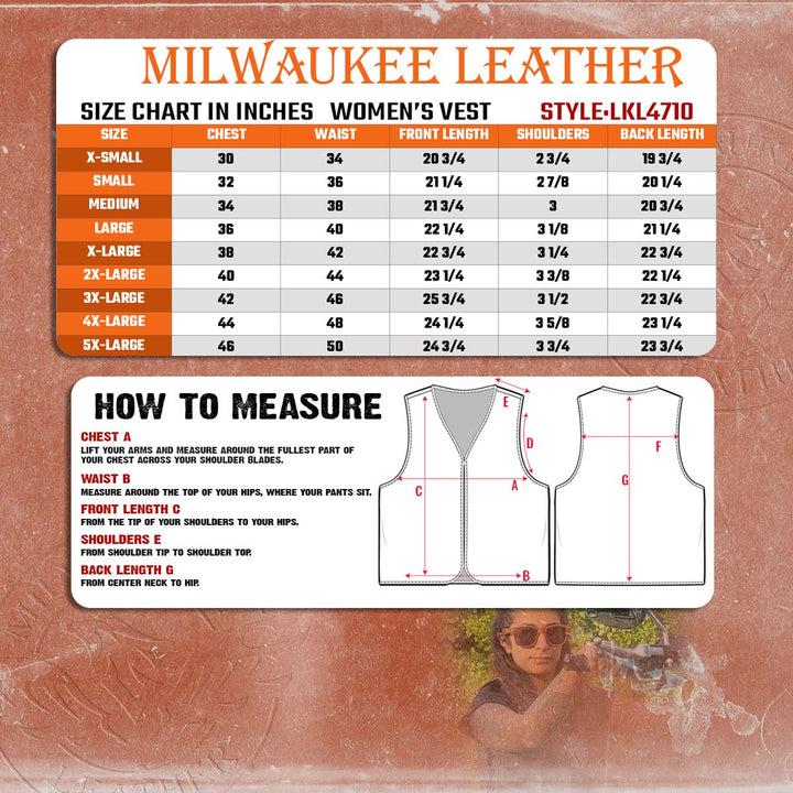 Milwaukee Leather LKL4710 Women&