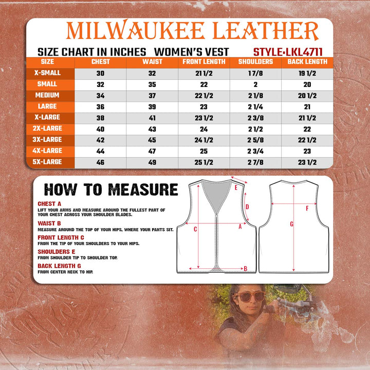 Milwaukee Leather LKL4711 Women&