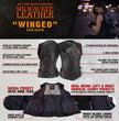 Milwaukee Leather Women's Winged Black Studded Leather Motorcycle Vest with Reflective Wings - LKL4715