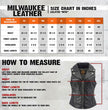 Milwaukee Leather Women's Dita Black Motorcycle Leather Vest w/ Riveted Lapel Collar - LKL4720