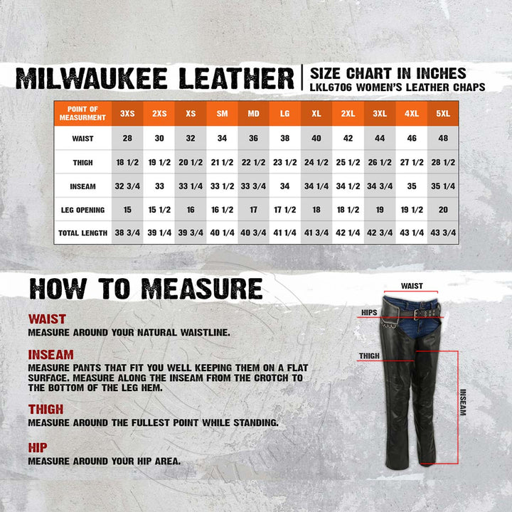 Milwaukee Leather LKL6706 Women&