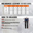 Milwaukee Leather LKL6707 Women's Black Premium Leather Dual Comfort Motorcycle Rider Chaps