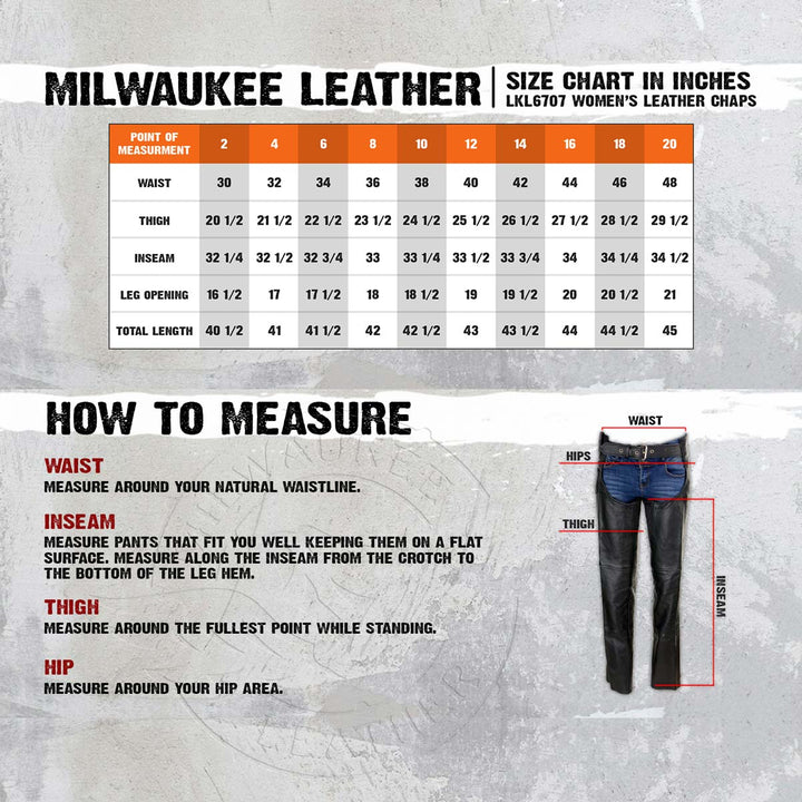 Milwaukee Leather LKL6707 Women&