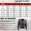 Milwaukee Leather Men's Classic Armored Black Leather Motorcycle Jacket w/ CE Armor - LKM17020