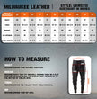 Milwaukee Leather LKM5713 Men's Premium Black Cowhide Leather Racing Pants w/ CE Armor Knee Protection