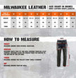 Milwaukee Leather LKM5714 Men's Black Premium Leather Motorcycle Riding Chaps w/ Removable Insulating Liner