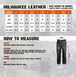 Milwaukee Leather LKM5718 Men's Classic Black Loose Fitted Motorcycle Casual Leather Biker Pants