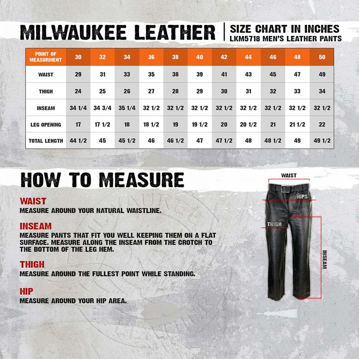 Milwaukee Leather LKM5718 Men&