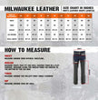 Milwaukee Leather LKM5722 Men's Black Premium Leather Dual Comfort Motorcycle Biker Rider Chaps