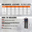 Milwaukee Leather LKM5725 Women's Braided Black Premium Leather Motorcycle Rider Chaps