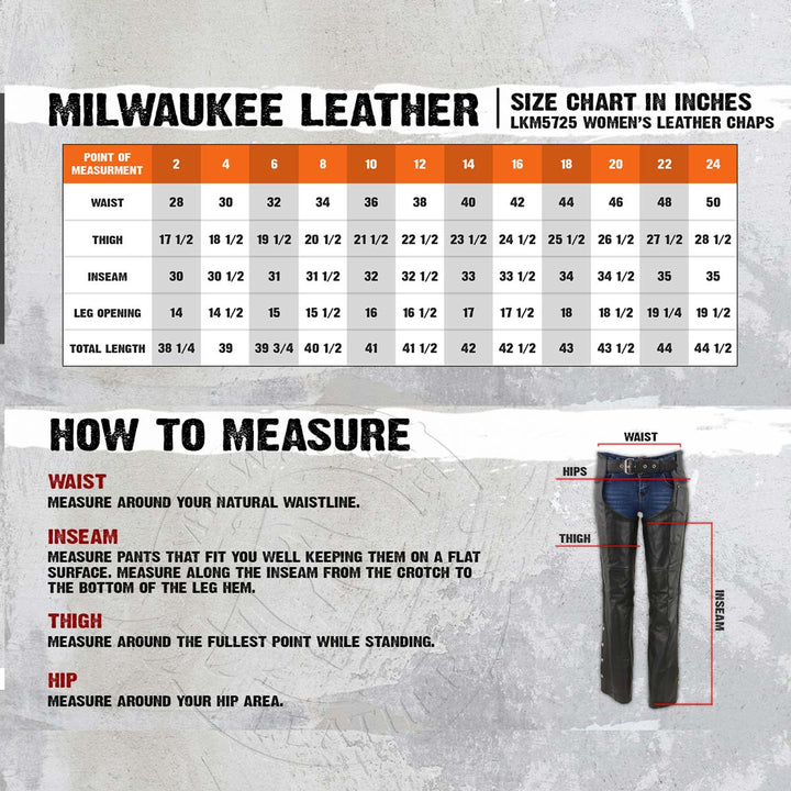 Milwaukee Leather LKM5725 Women&