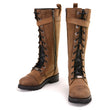 Milwaukee Leather Women's Brown Leather 14” Tall Motorcycle Lace-Up High-Rise Boots MBL9358