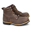 Milwaukee Leather MBM9007 Men's Logger Dark Brown Leather 6-Inch Lace-Up Motorcycle Outdoor Rider Boots