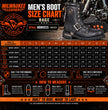 Milwaukee Leather Men's Rage Black Lace-Up Motorcycle Boots, MBM9035