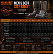 Milwaukee Leather Men’s Crocodile-Embossed Leather Motorcycle Boots