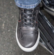 Milwaukee Leather MBM9152 Men's Black Leather High-Top Biker Riding Waterproof Shoes Reinforced w/ Ankle Support