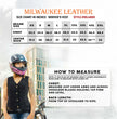 Milwaukee Leather MDL4000 Women's Black Denim 4-Snap Button Closure Motorcycle Rider Vest