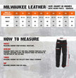 Milwaukee Leather MDM5014 Men's Classic Fit Black Denim Motorcycle Rider Racing Pants w/ CE Armor on Knees