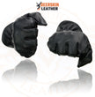Milwaukee Leather MG7595 Men's Black Deerskin Unlined Motorcycle Hand Gloves w/ Sinch Wrist Closure