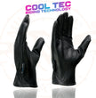 Milwaukee Leather MG7596 Men's Black Leather Motorcycle Rider Unlined Gloves w/ Cool-Tec Leather Treatement