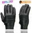 Milwaukee Leather MG7736 Women's Black Leather Gel Palm Motorcycle Gloves w/ Flex Knuckles and Cool-Tec Treatement