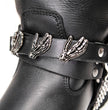 Milwaukee Leather Silver Skeleton Hand Emblem Boot Chain with Adjustable Strap – MLA3006