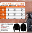 Milwaukee Leather MLL2516 Black Leather Rub-Off Leather Jacket with Hoodie for Women