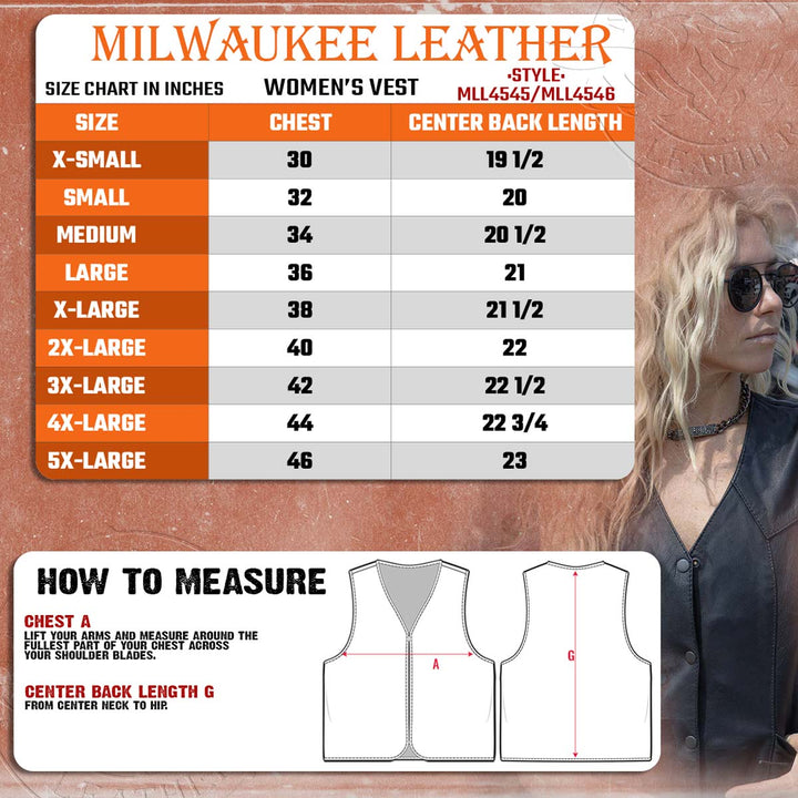 Milwaukee Leather MLL4546 Women&