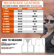 Milwaukee Leather MLL4550 Women's Black Premium Leather Classic Braided Deep V-Neck Motorcycle Rider Vest W/Front Zip