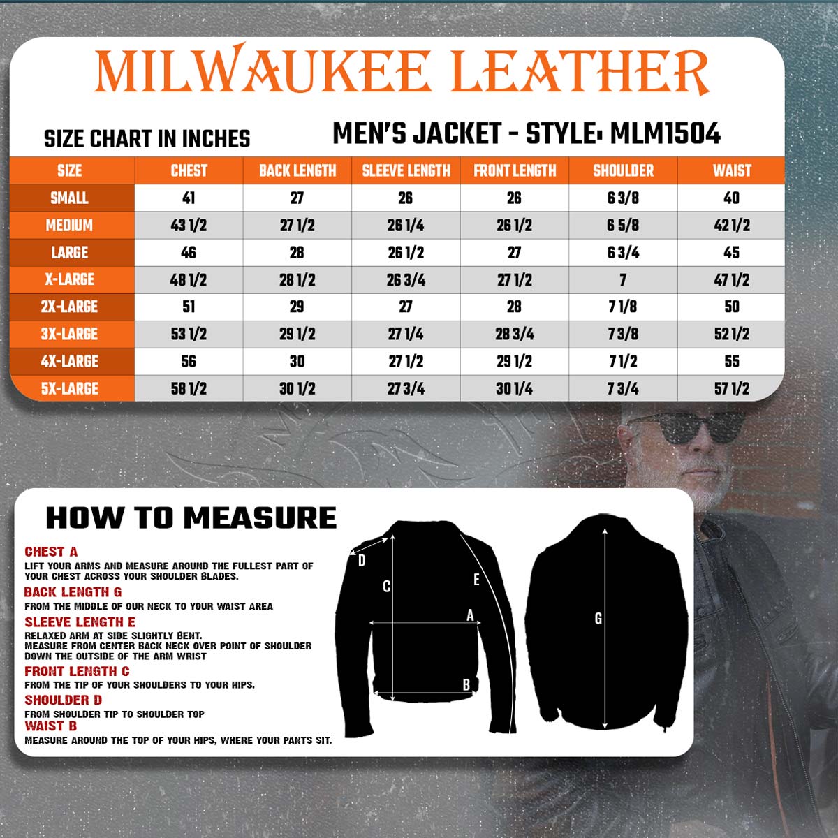 Milwaukee Leather MLM1504 Men's Black ‘The Skelly Racer’ Premium Moto Leather Jacket