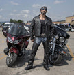 Milwaukee Leather LKM1770 Men's Black Premium Thick Leather Motorcycle Jacket Brando Style Biker Jacket