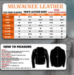 Milwaukee Leather MLM1614 Men’s Black Premium Leather Shirt Style Jacket w/ Removable Hoodie