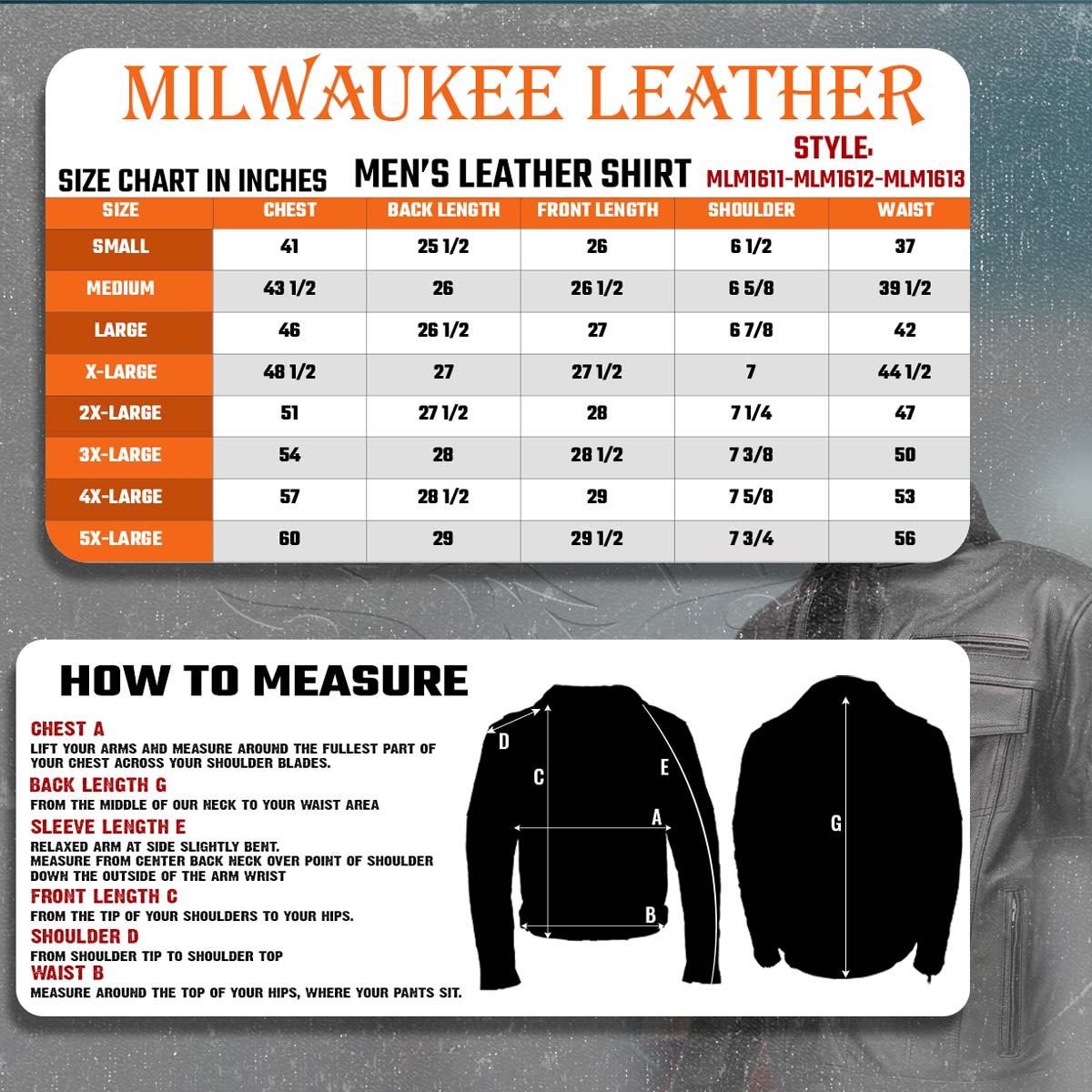 Milwaukee Leather MLM1614 Men’s Black Premium Leather Shirt Style Jacket w/ Removable Hoodie