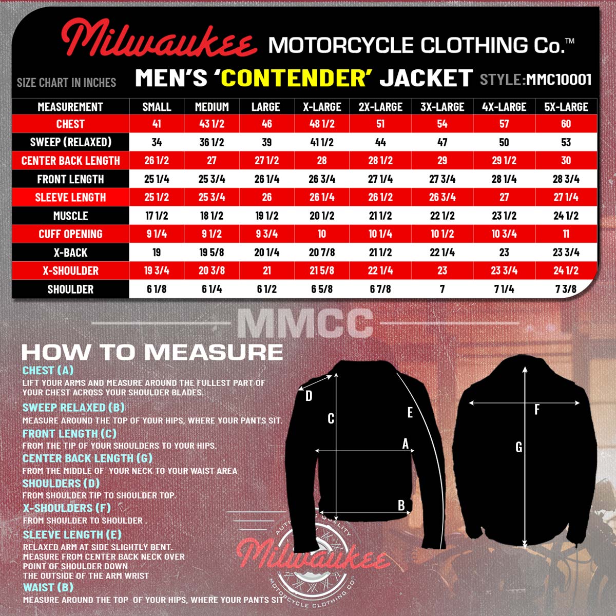 Milwaukee Motorcycle Clothing Co. Men's Contender Scooter Style Black Premium Leather Jacket MMC10001
