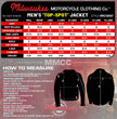 Milwaukee Motorcycle Clothing Co. Men's Top-Spot Scooter Style Black Leather Jacket w/  Reflective Piping MMC10007