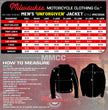 Milwaukee Motorcycle Clothing Co. Men's Unforgiven MC Style Black Leather Jacket w/ Lapel Collar MMC10008