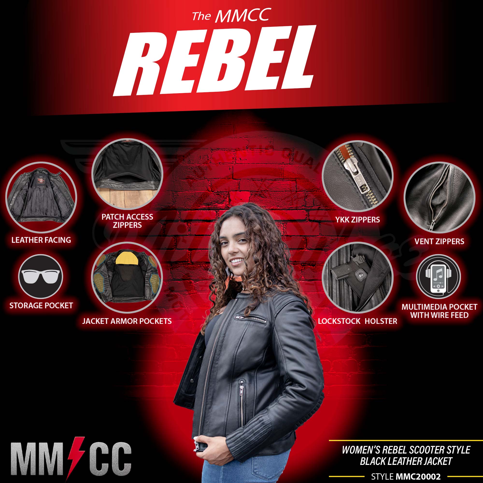 Milwaukee Motorcycle Clothing Co. Women's Rebel Scooter Style