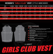 Milwaukee Motorcycle Clothing Co. Women's Girls-Club Black Leather Scooter Style Vest w/ Mandarin Collar MMC40005