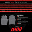 Milwaukee Motorcycle Clothing Co. Women's Jenni Black Premium Leather V-Neck Side Lace Vest MMC40001