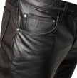 Milwaukee Motorcycle Clothing Co. Men’s Branson Black Premium Leather Biker Lined Pants –  5-Pocket  MMC50000