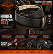 Milwaukee Leather Men's Black Money Leather Belt, MP7150