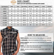Milwaukee Leather MPM1649 Men’s Classic Black and Red Button-Down Flannel Cut Off Sleeveless Casual Shirt