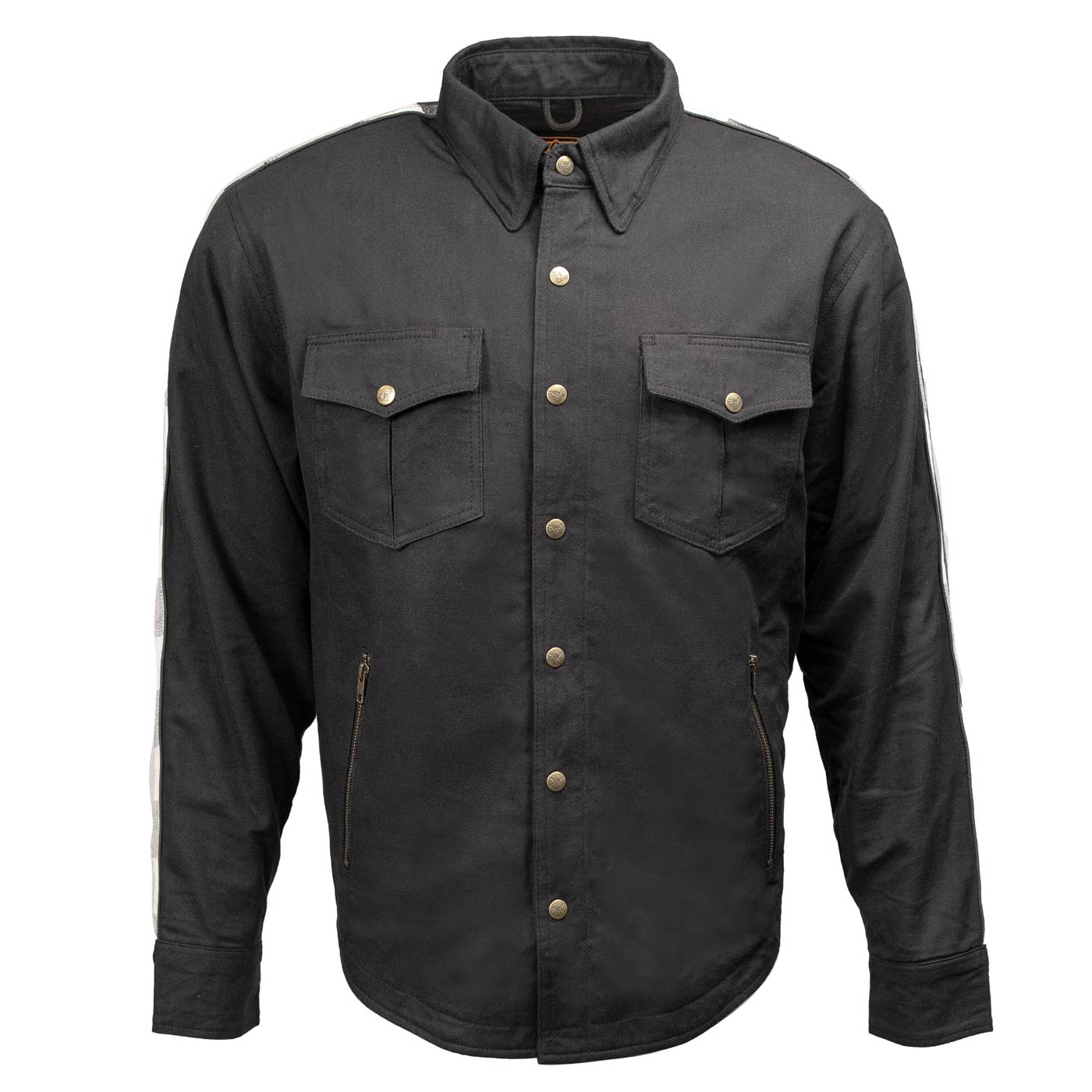 Milwaukee Leather Men's Splitline Tundra 2-Tone CE Armored
