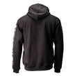 MMCC Men’s Bare Bones Riding Hoodie – Premium Cotton, Reflective Skull Sleeve, Full Zip - MPM1680