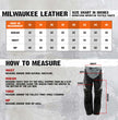 Milwaukee Leather MPM5730 Men's Black and Grey Tri-Tex Fabric Motorcycle Rider Pants w/ CE Armor Protection