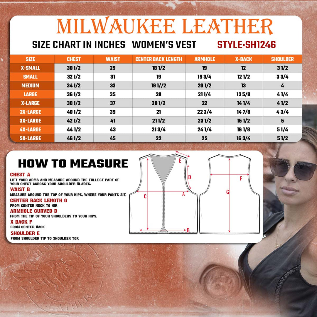 Milwaukee Leather SH1246Z Women&