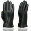 Milwaukee Leather SH234 Men's Black Thermal Lined Leather Motorcycle Gloves w/ Cinch Wrist Closure